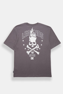 T-shirt imprimé crânes et os Southpole