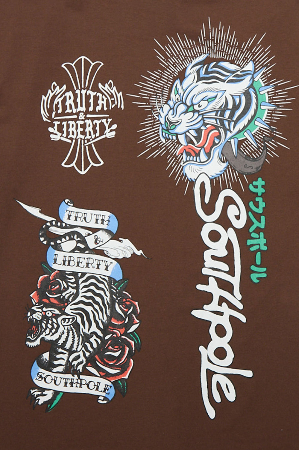 Southpole Tattoo Tiger Graphic Tee Southpole Tattoo Tiger Graphic Tee