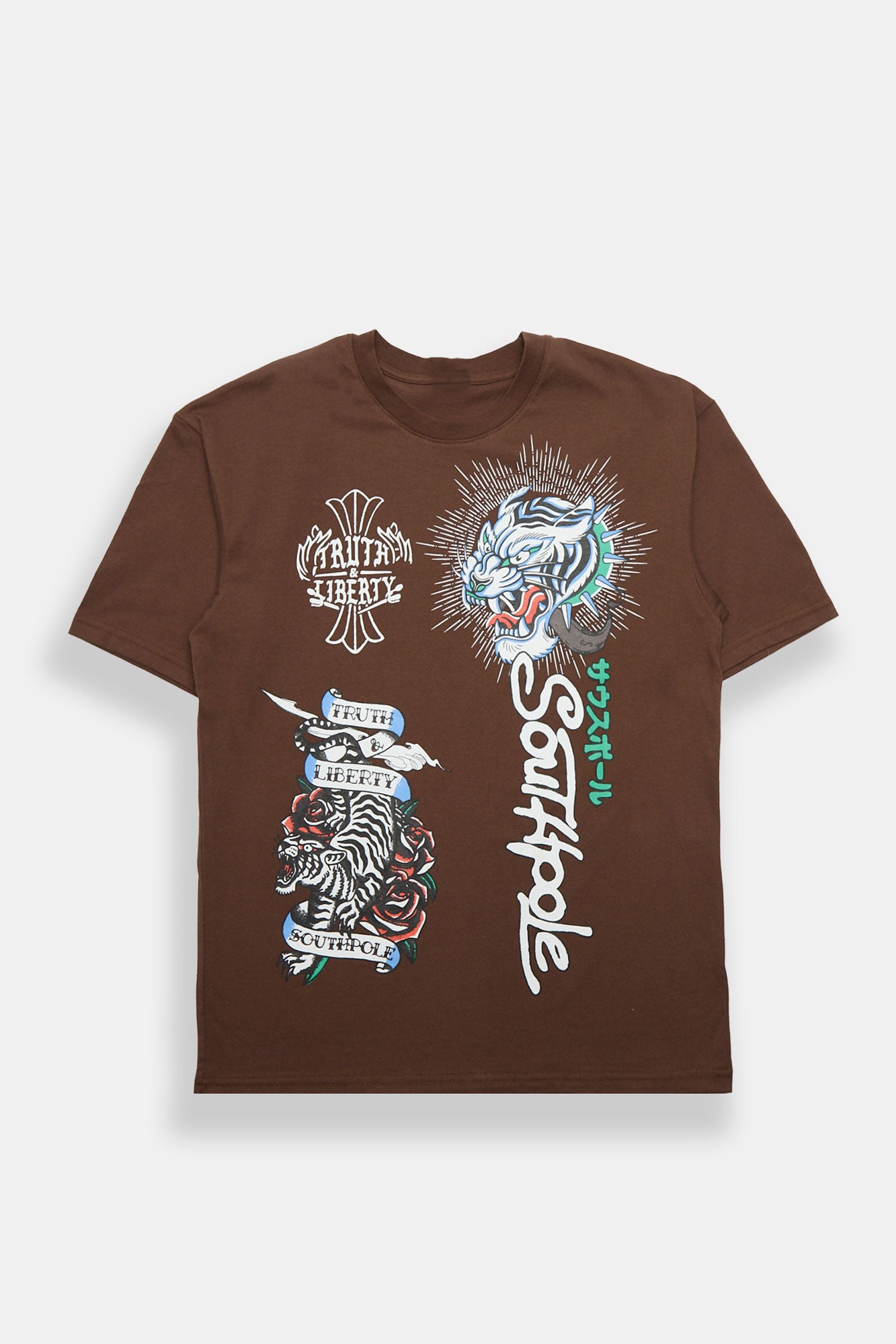 Southpole Tattoo Tiger Graphic Tee - /