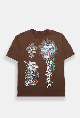 Southpole Tattoo Tiger Graphic Tee