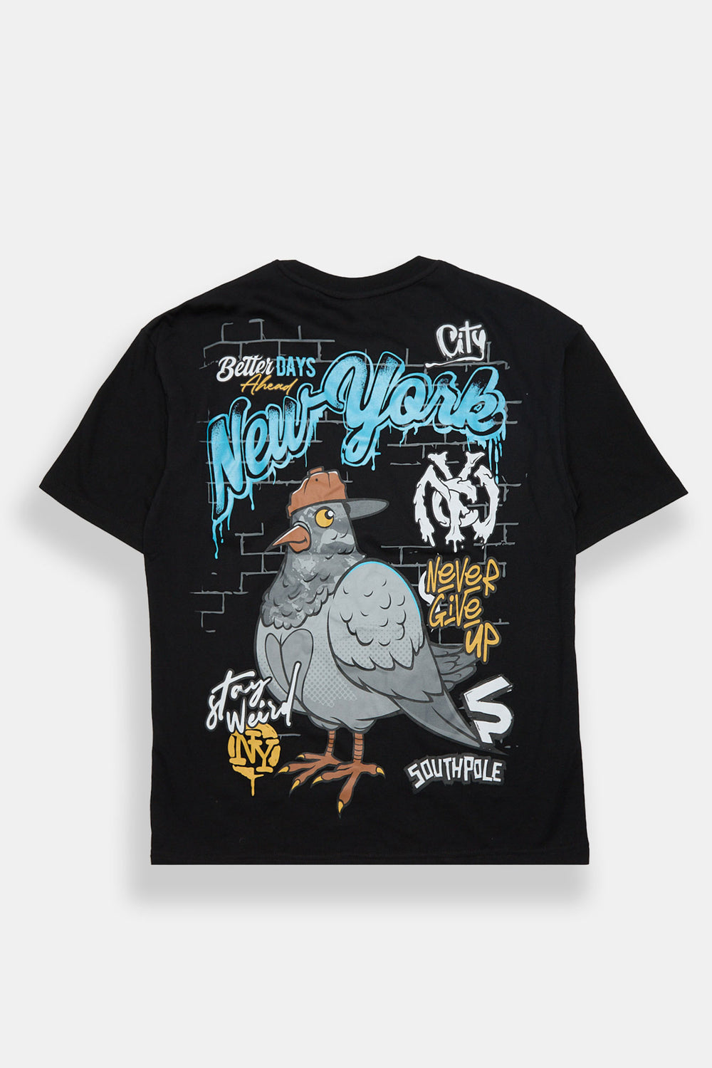 T-shirt imprimé NYC pigeon Southpole T-shirt imprimé NYC pigeon Southpole