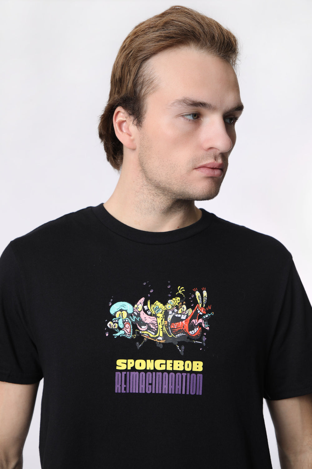 T-Shirt Imprimé Reimagination SpongeBob Homme T-Shirt Imprimé Reimagination SpongeBob Homme