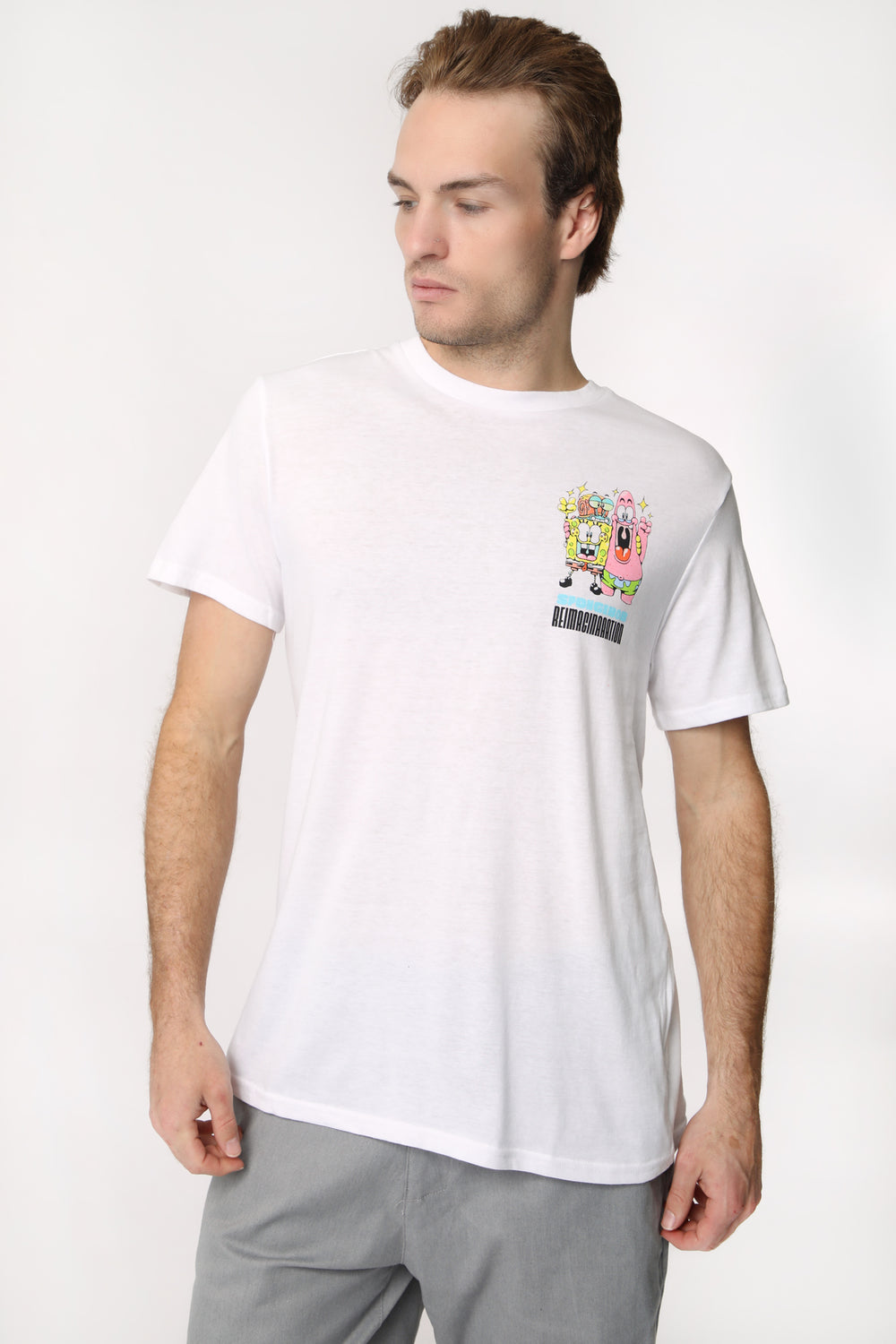 T-Shirt Imprimé Reimagined SpongeBob Homme T-Shirt Imprimé Reimagined SpongeBob Homme