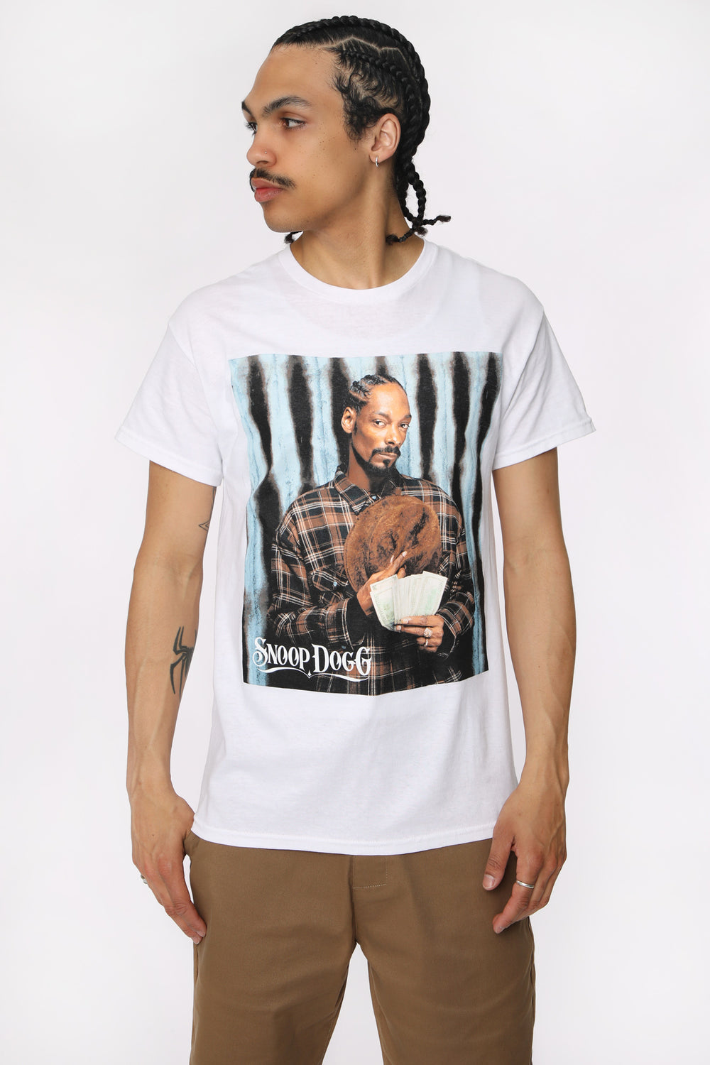 T-Shirt Imprimé Snoop Dogg Homme T-Shirt Imprimé Snoop Dogg Homme