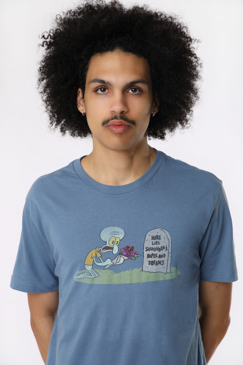 T-Shirt Imprimé Squidward Bob L'éponge Homme T-Shirt Imprimé Squidward Bob L'éponge Homme
