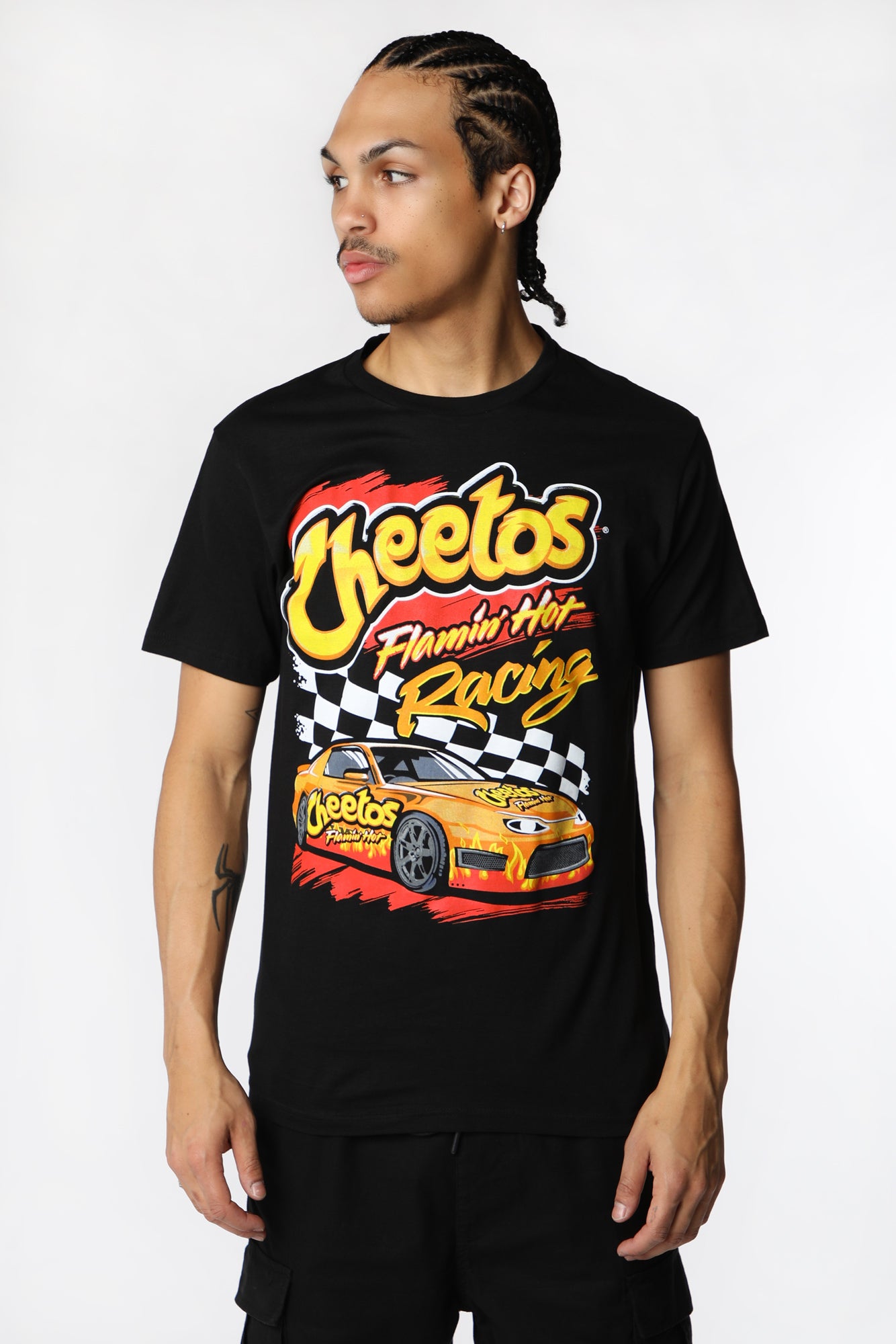 Mens Cheetos Flamin' Hot Racing T-Shirt - Black /