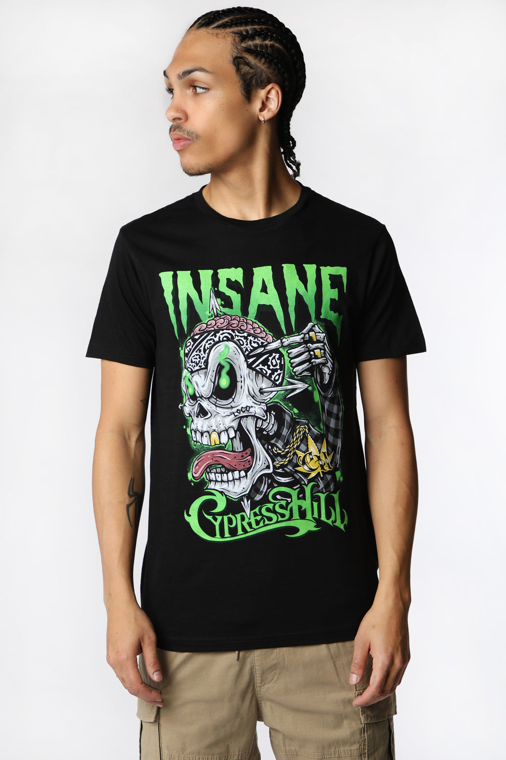 T-Shirt Imprimé Cypress Hill Insane Homme T-Shirt Imprimé Cypress Hill Insane Homme