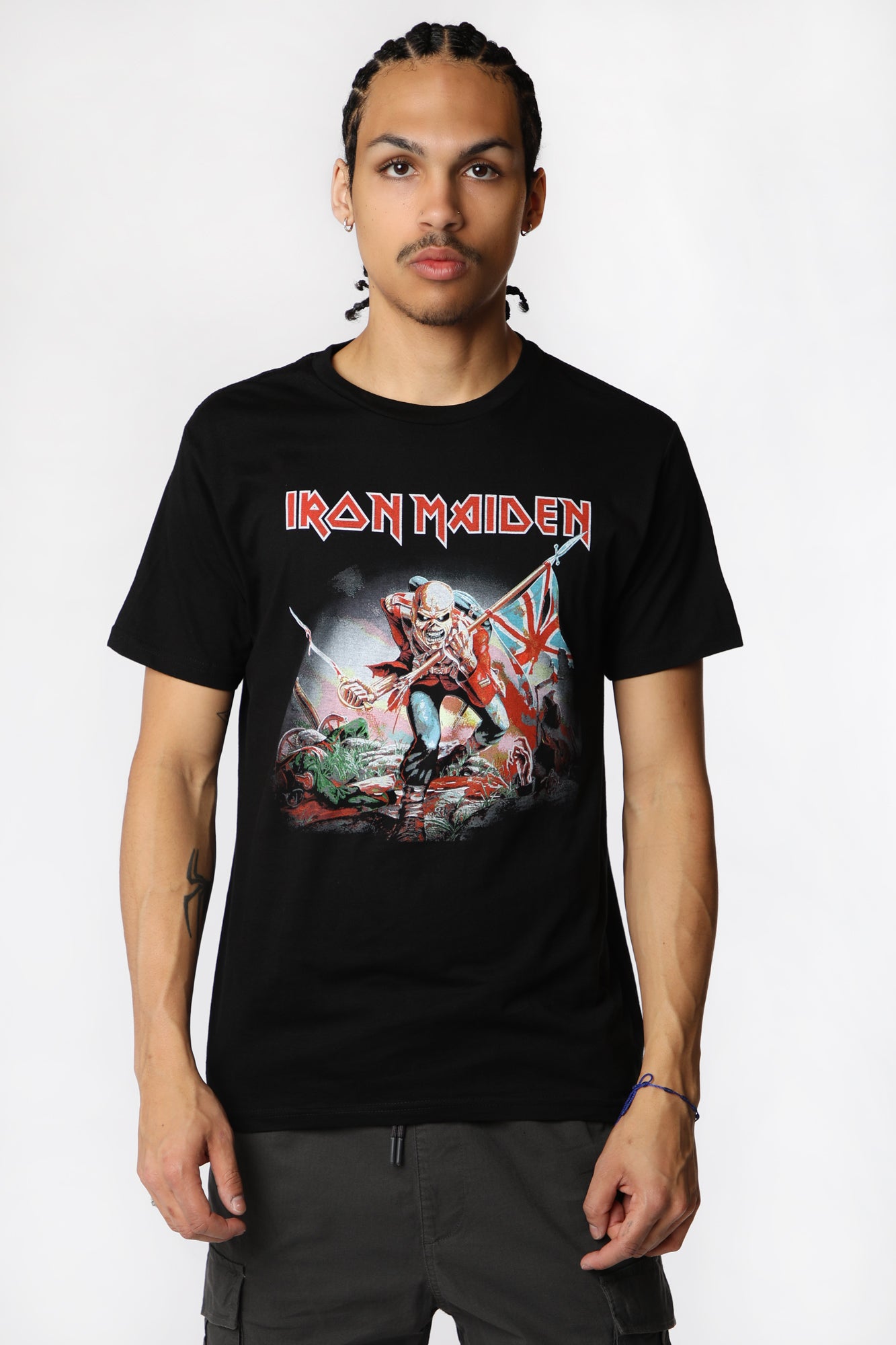 Mens Iron Maiden Army T-Shirt - Black /