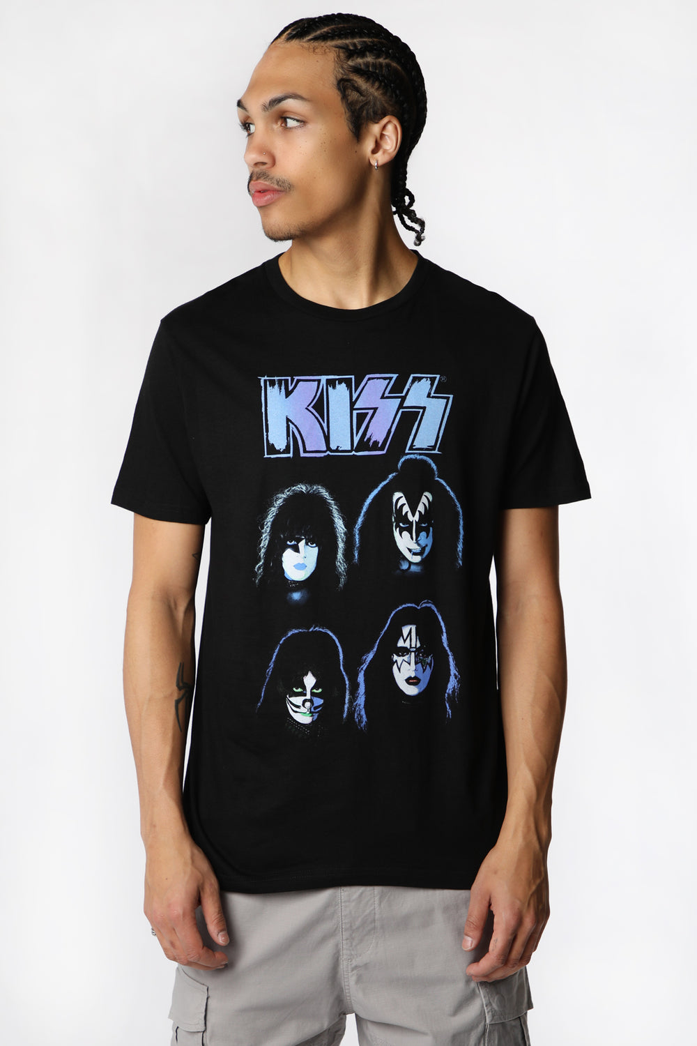 Mens KISS Four Faces T-Shirt Mens KISS Four Faces T-Shirt