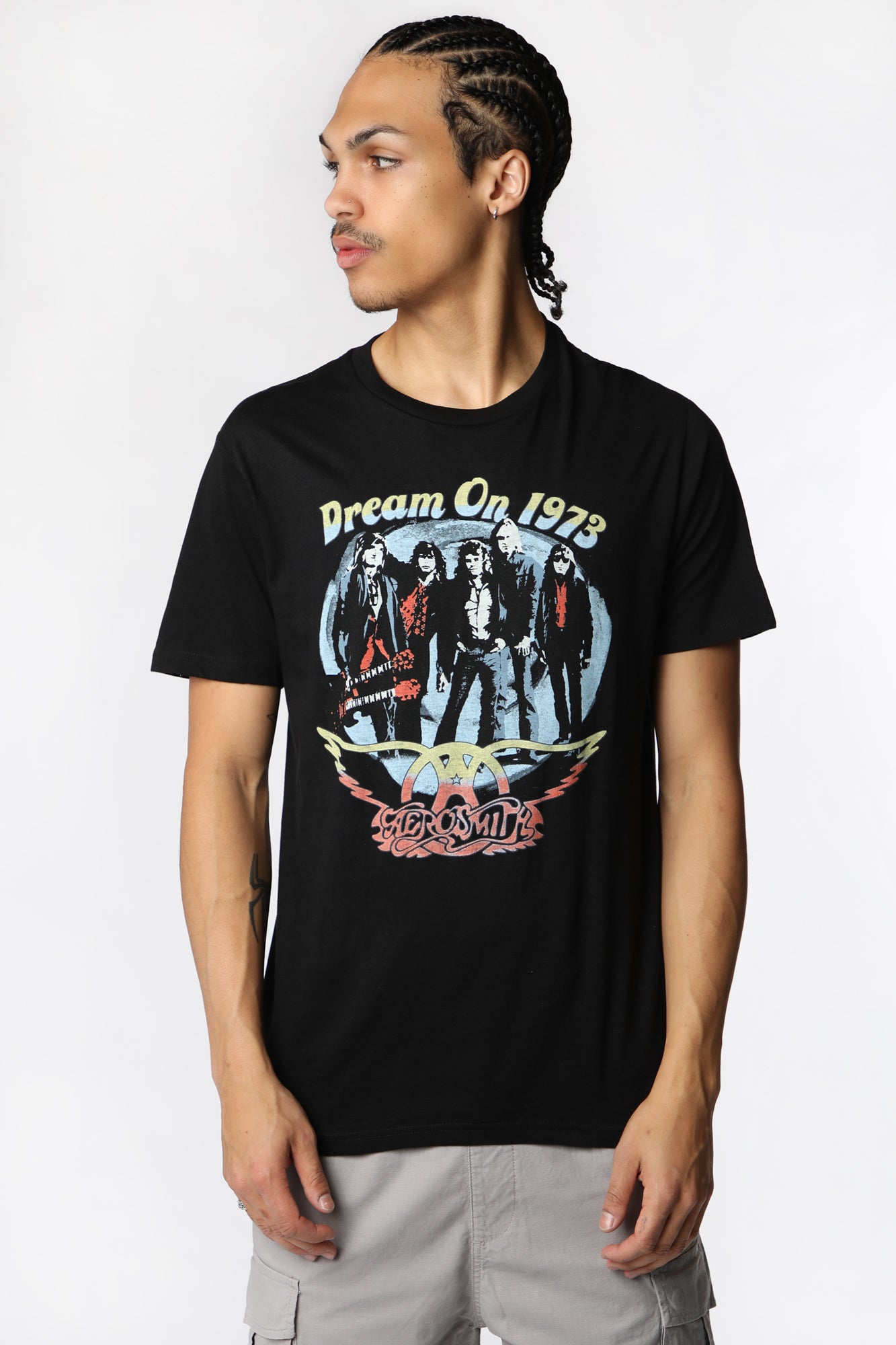 Mens Aerosmith Dream On T-Shirt - Black /