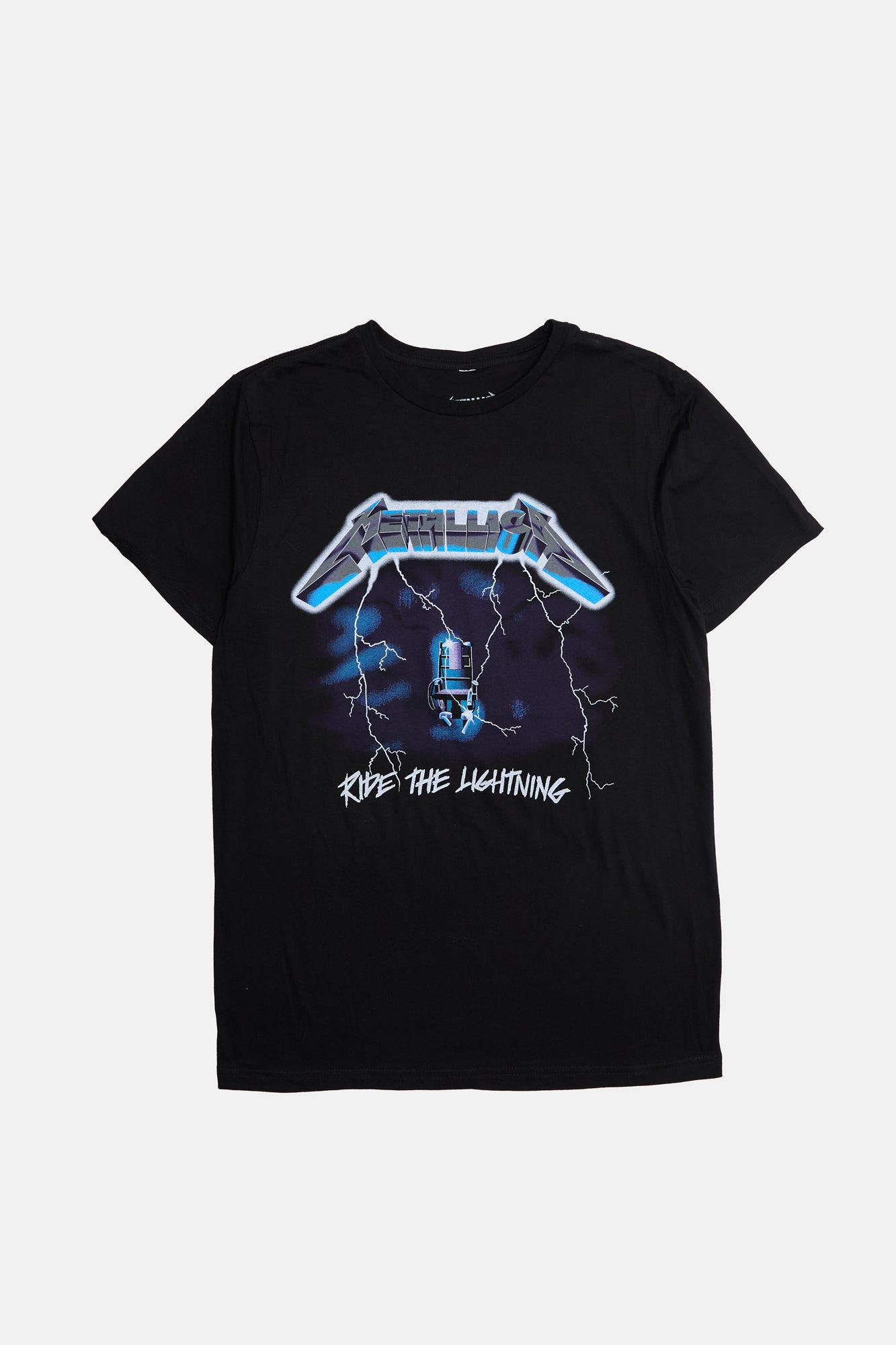 Mens Metallica Lightning T-Shirt - Black /