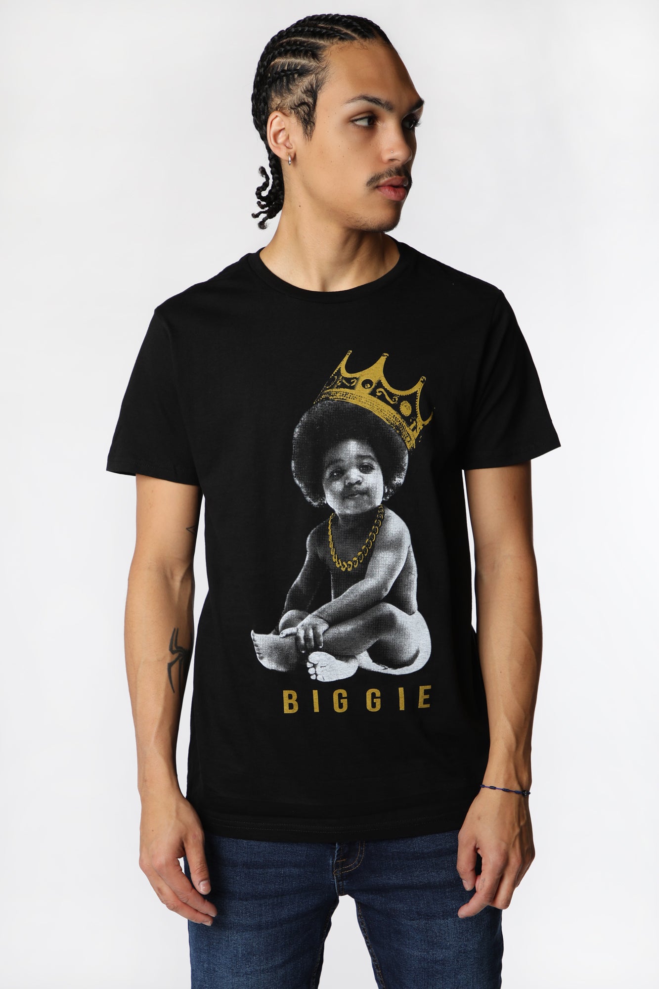 Mens Biggie Crown Baby T-Shirt - Black /