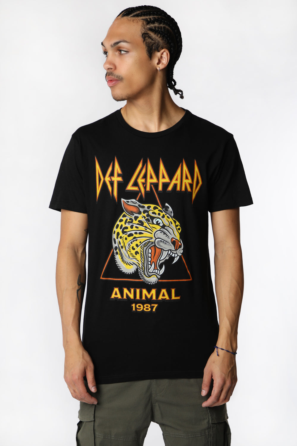 T-Shirt Imprimé Def Leppard Animal Homme T-Shirt Imprimé Def Leppard Animal Homme
