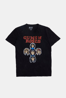 Mens Guns N' Roses Acid Wash T-Shirt