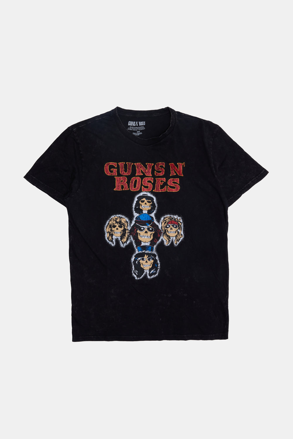 Mens Guns N' Roses Acid Wash T-Shirt Mens Guns N' Roses Acid Wash T-Shirt