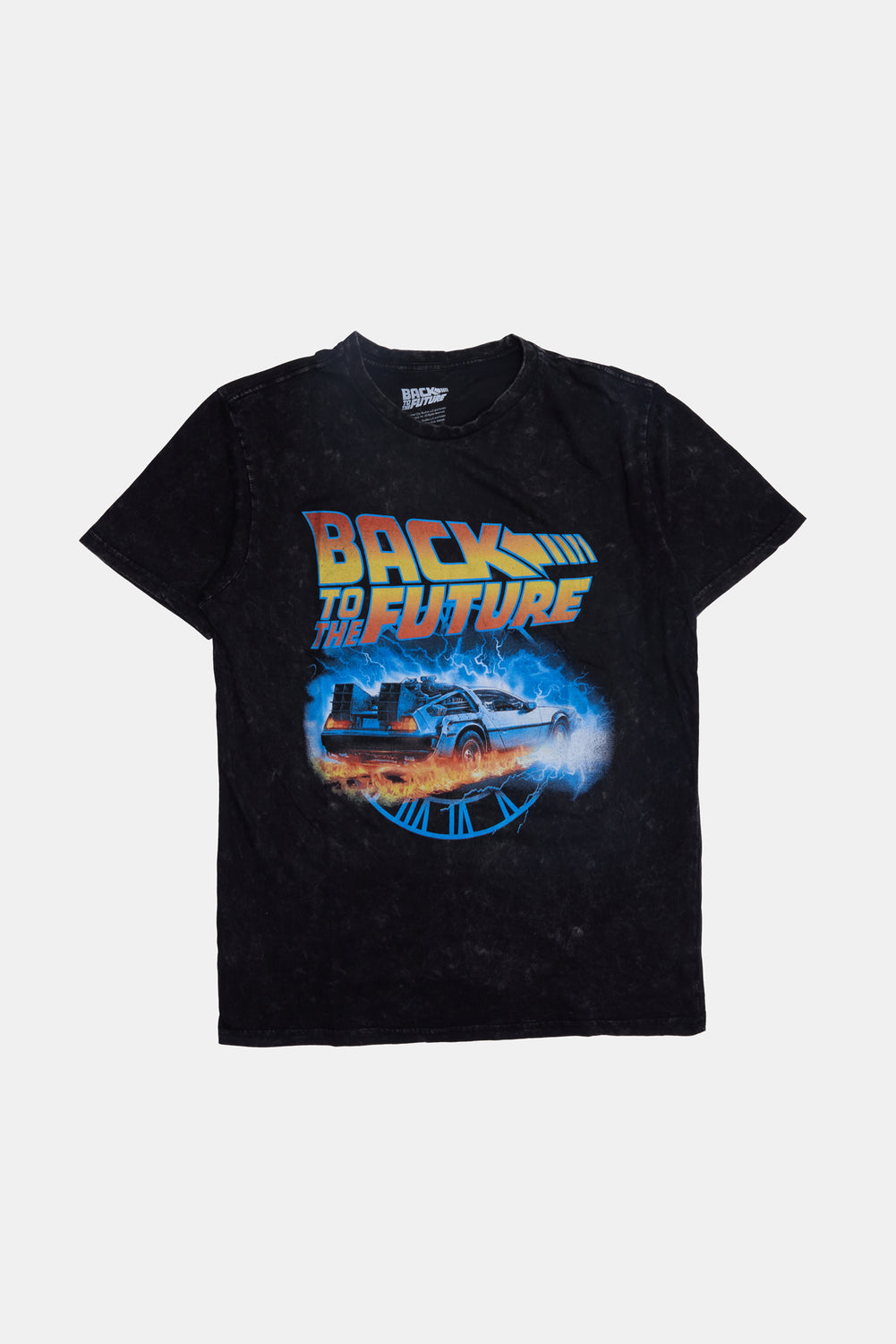 Mens Back To The Future Acid Wash T-Shirt Mens Back To The Future Acid Wash T-Shirt