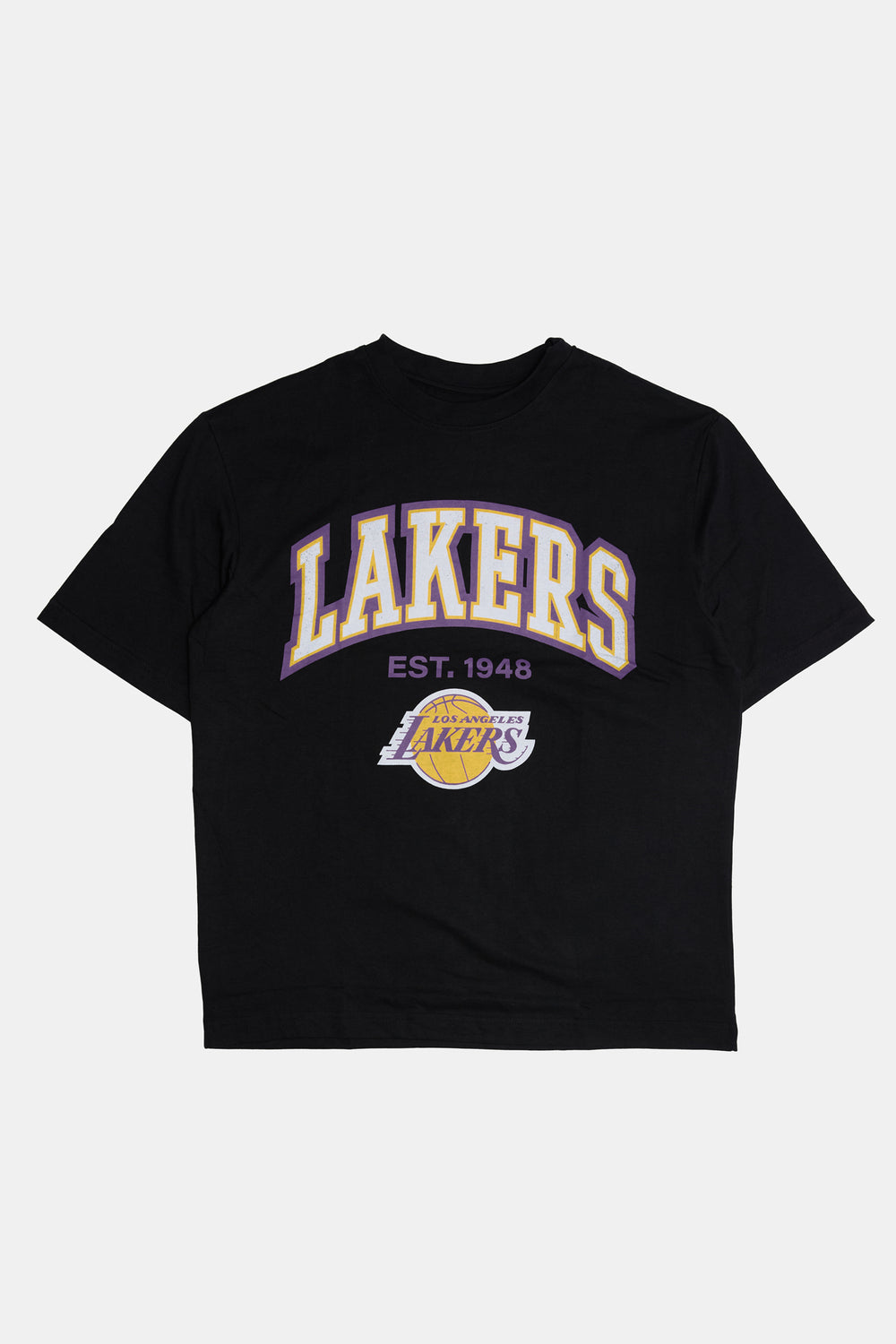 Mens LA Lakers Oversized T Shirt Black S P