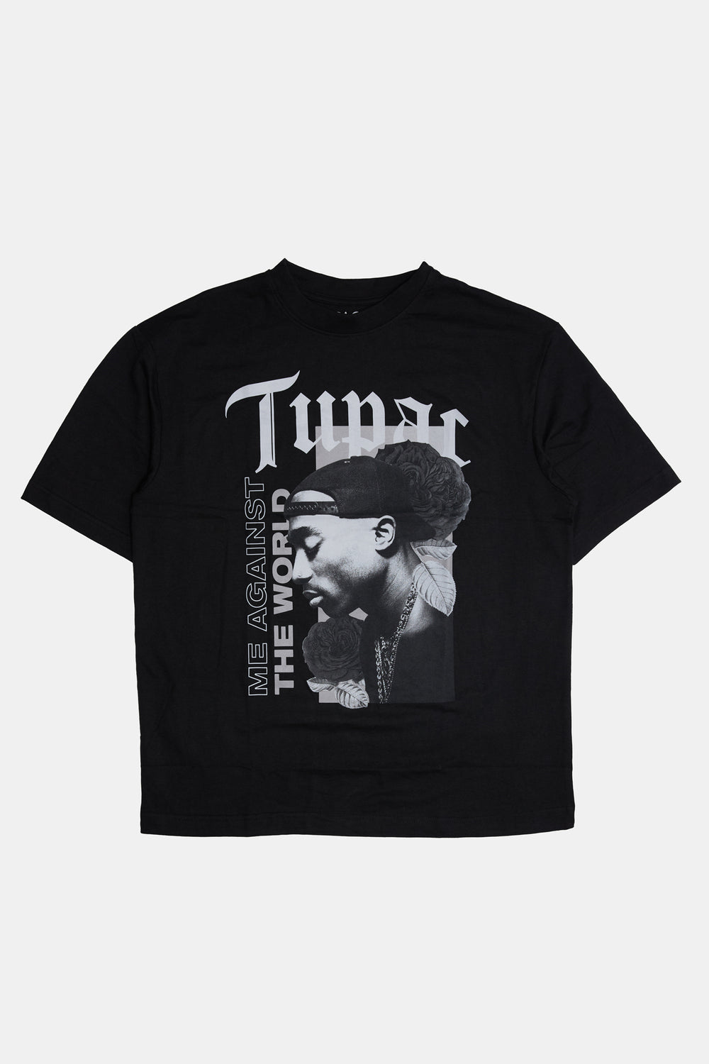 T-shirt surdimensionné imprimé Tupac homme T-shirt surdimensionné imprimé Tupac homme