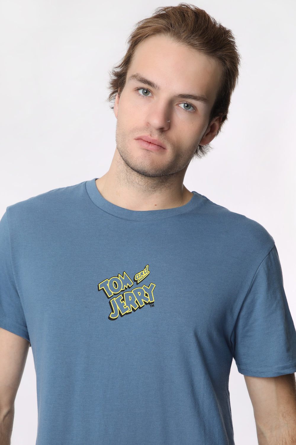 T-Shirt Imprimé Citrons Tom et Jerry Homme T-Shirt Imprimé Citrons Tom et Jerry Homme