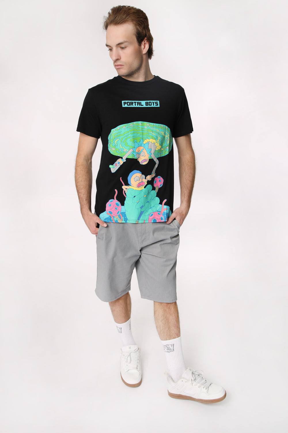 T-Shirt Imprimé Portal Boys Rick et Morty Homme T-Shirt Imprimé Portal Boys Rick et Morty Homme