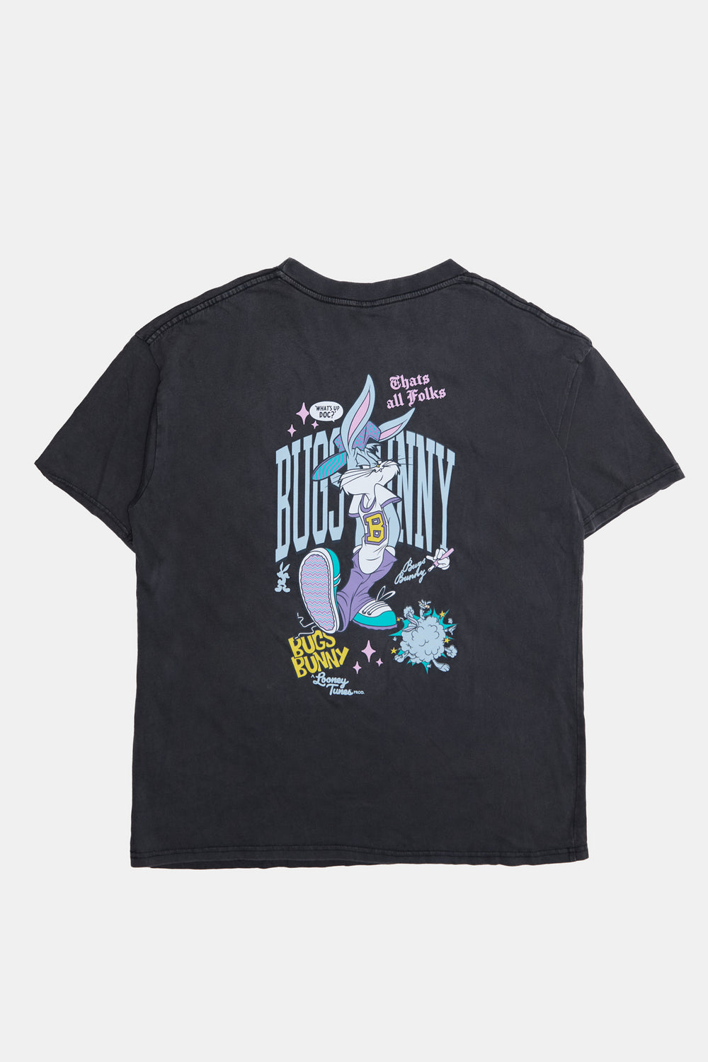 T-shirt délavé imprimé Bugs Bunny Looney Tunes homme T-shirt délavé imprimé Bugs Bunny Looney Tunes homme