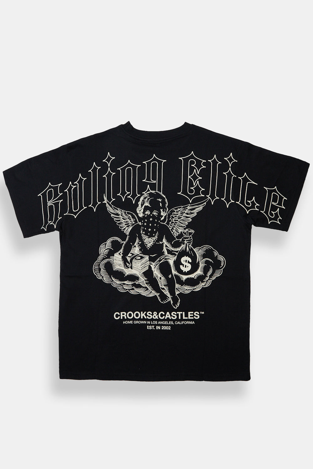 Mens Crooks & Castles Ruling Elite Graphic Tee Mens Crooks & Castles Ruling Elite Graphic Tee