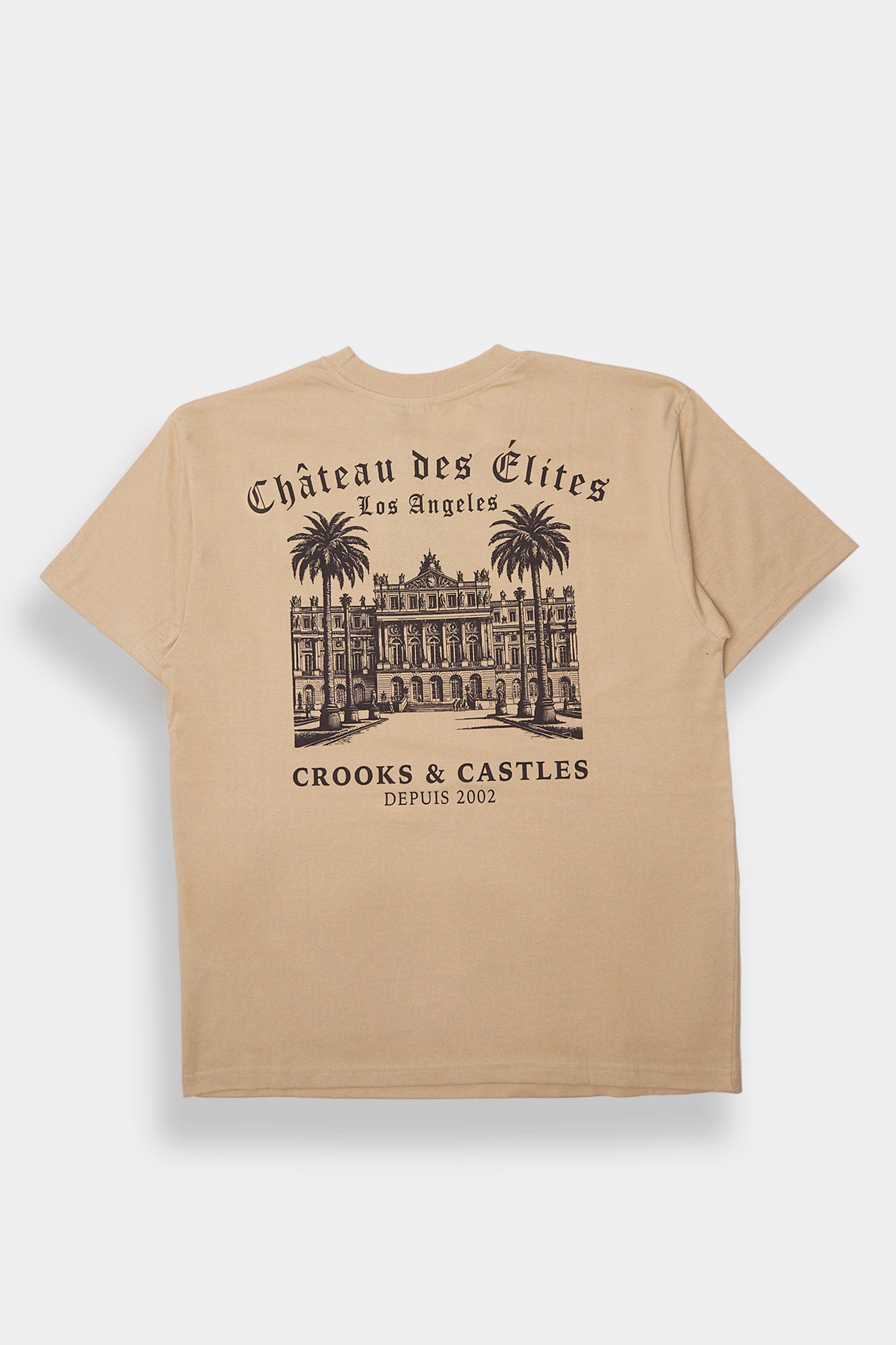 Mens Crooks & Castles Château des Élites Tee - Tan /
