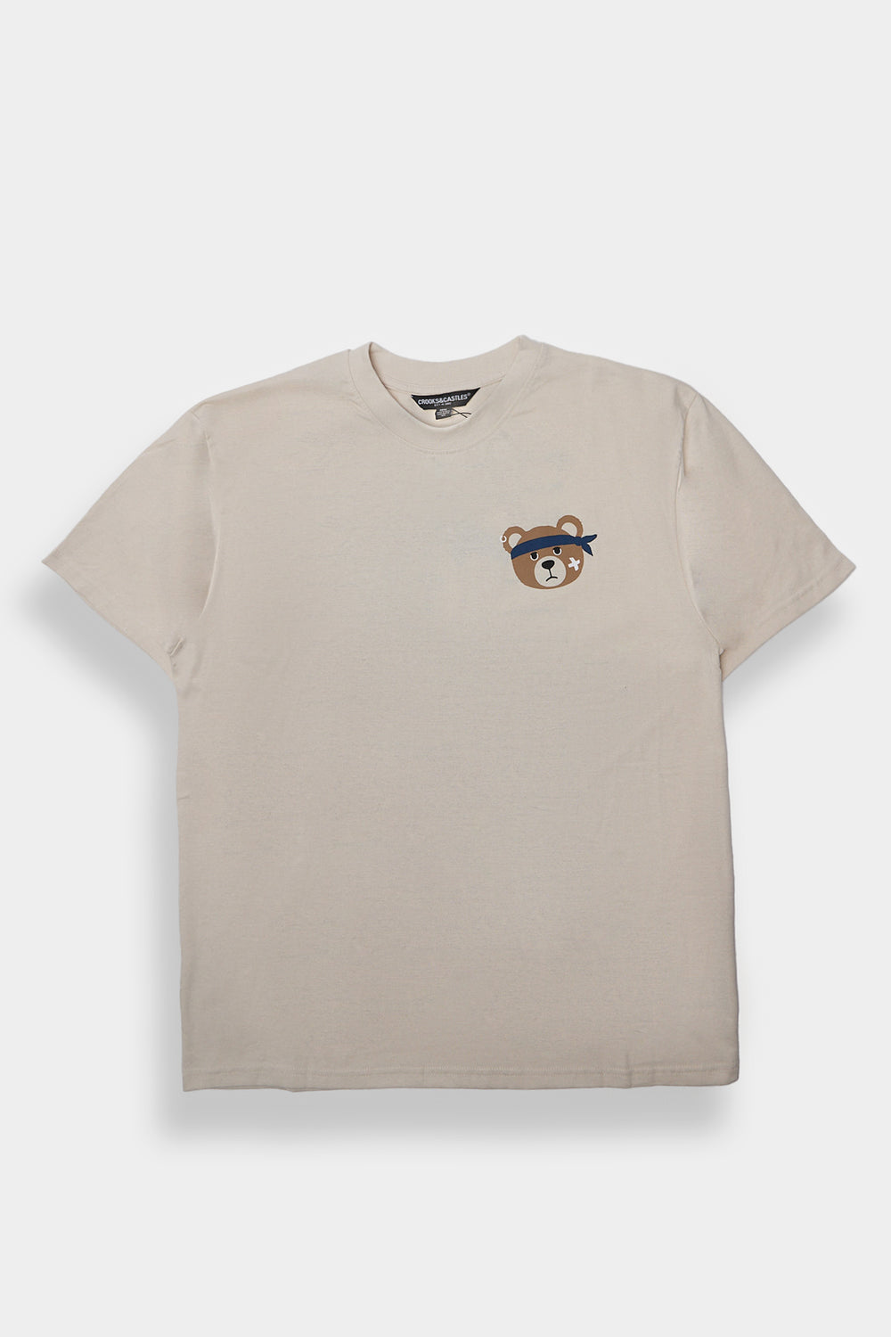 T-shirt imprimé ours en chenille Crooks & Castles homme T-shirt imprimé ours en chenille Crooks & Castles homme