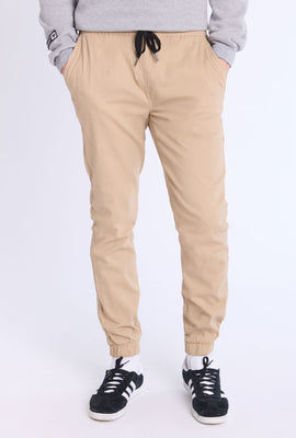 Jogger en sergé basique homme