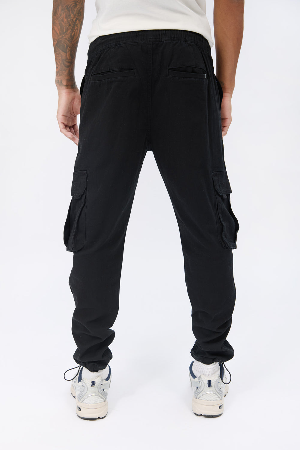 Jogger cargo en sergé coupe ample Arsenic homme Jogger cargo en sergé coupe ample Arsenic homme