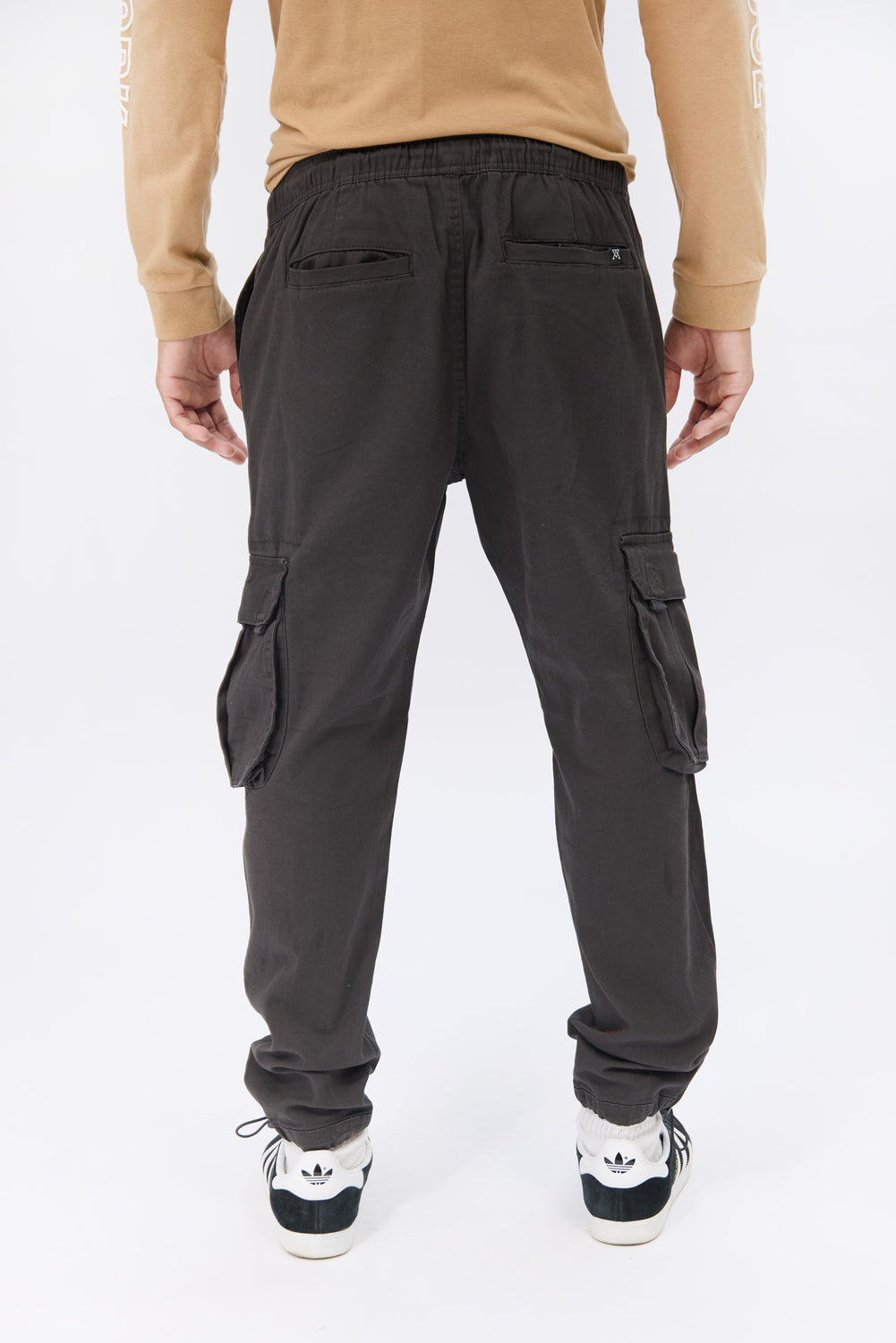 Jogger cargo en sergé coupe ample Arsenic homme Jogger cargo en sergé coupe ample Arsenic homme