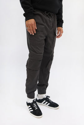 Arsenic Mens Relaxed Twill Cargo Jogger