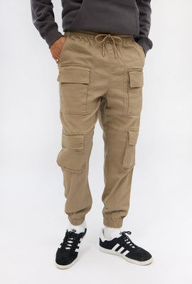 Arsenic Mens Relaxed Twill Cargo Jogger