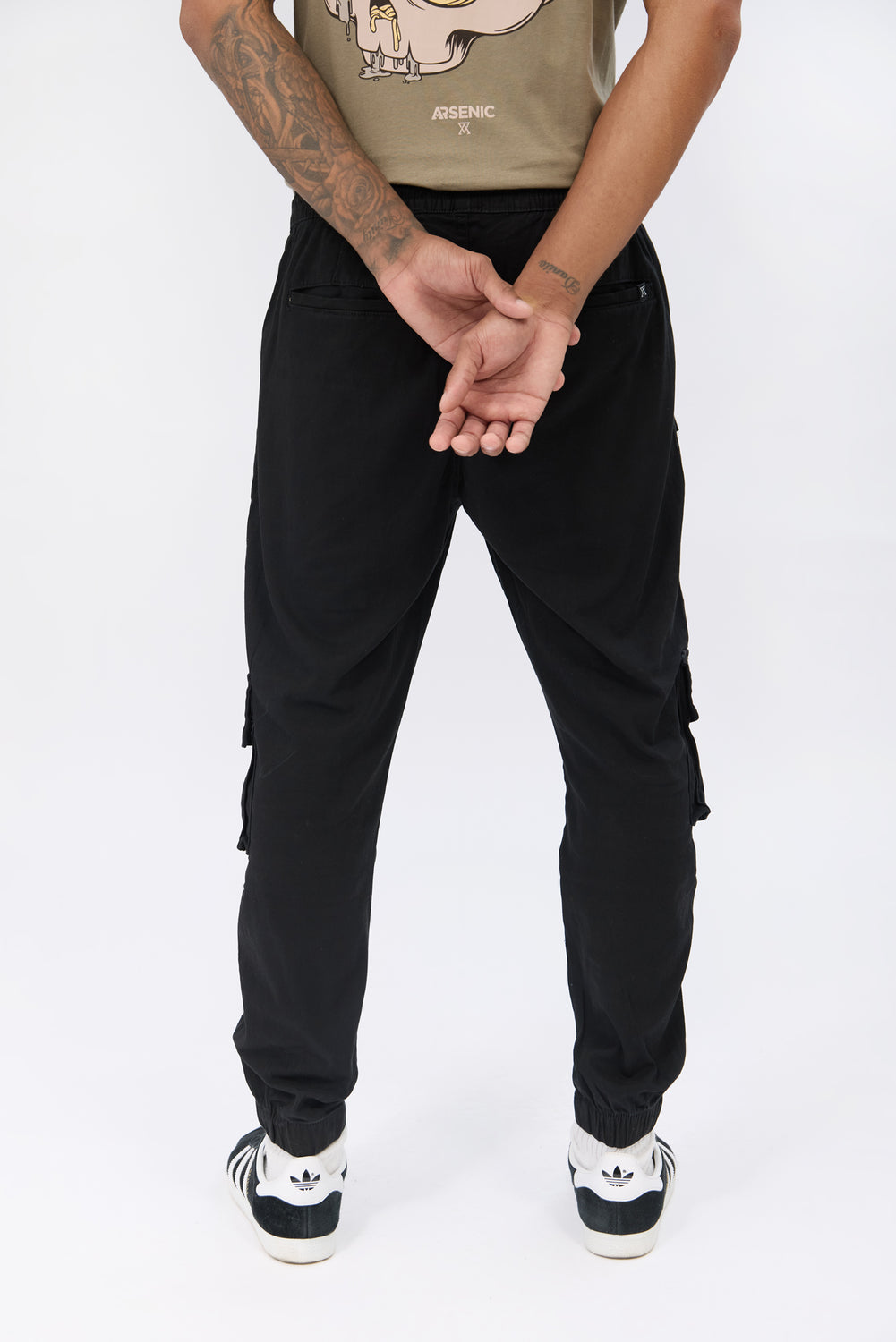 Arsenic Mens Relaxed Twill Cargo Jogger Arsenic Mens Relaxed Twill Cargo Jogger