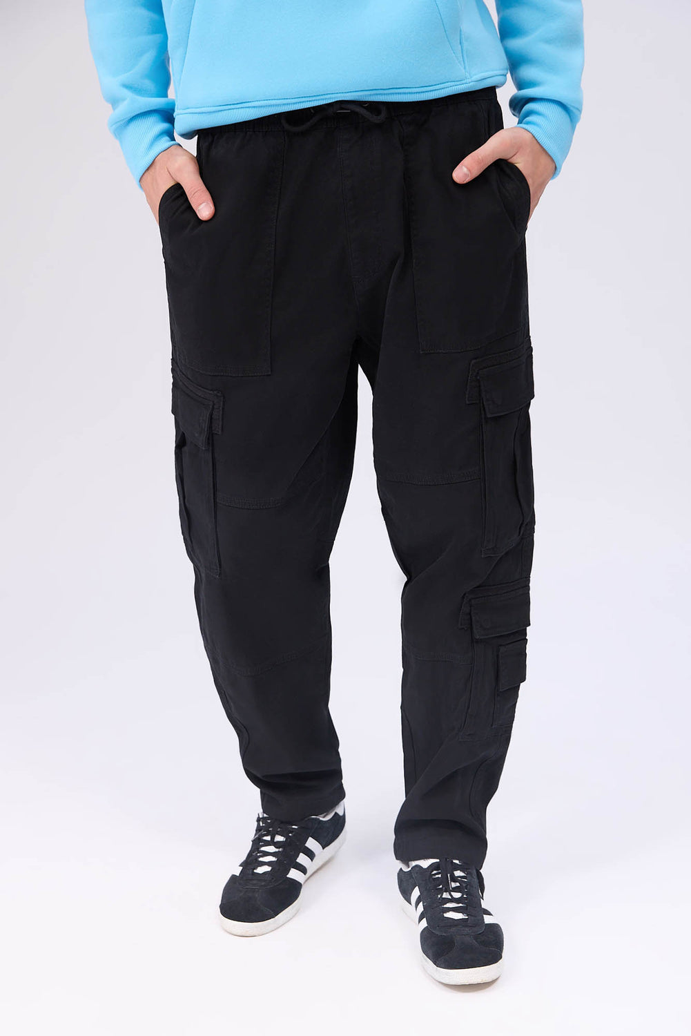 Pantalon cargo en sergé Arsenic homme Pantalon cargo en sergé Arsenic homme