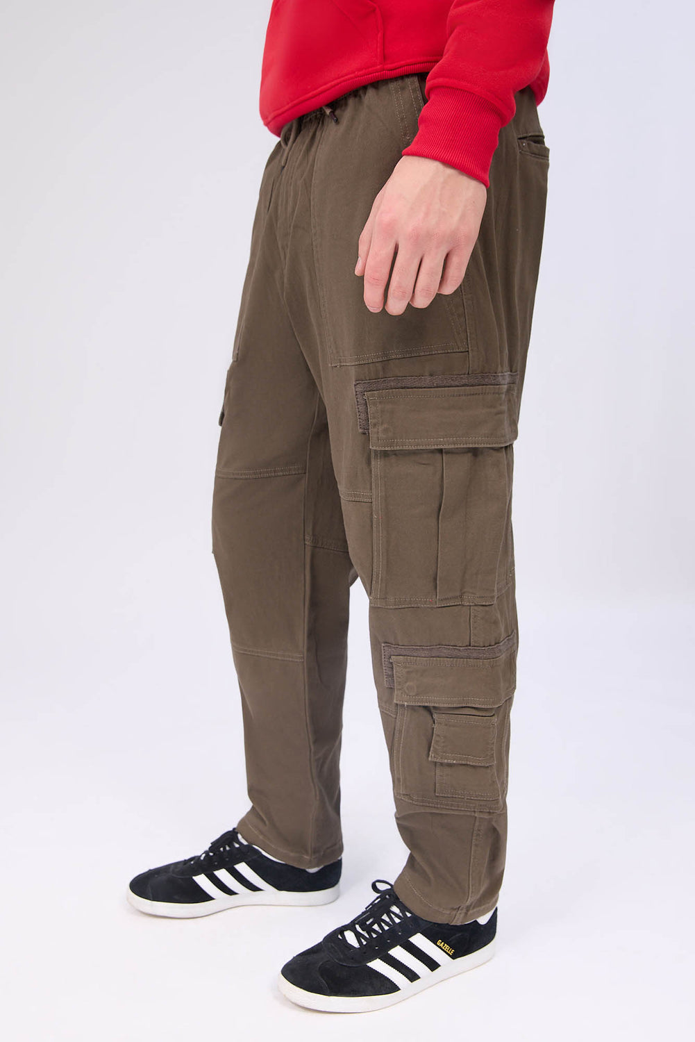 Pantalon cargo en sergé Arsenic homme Pantalon cargo en sergé Arsenic homme