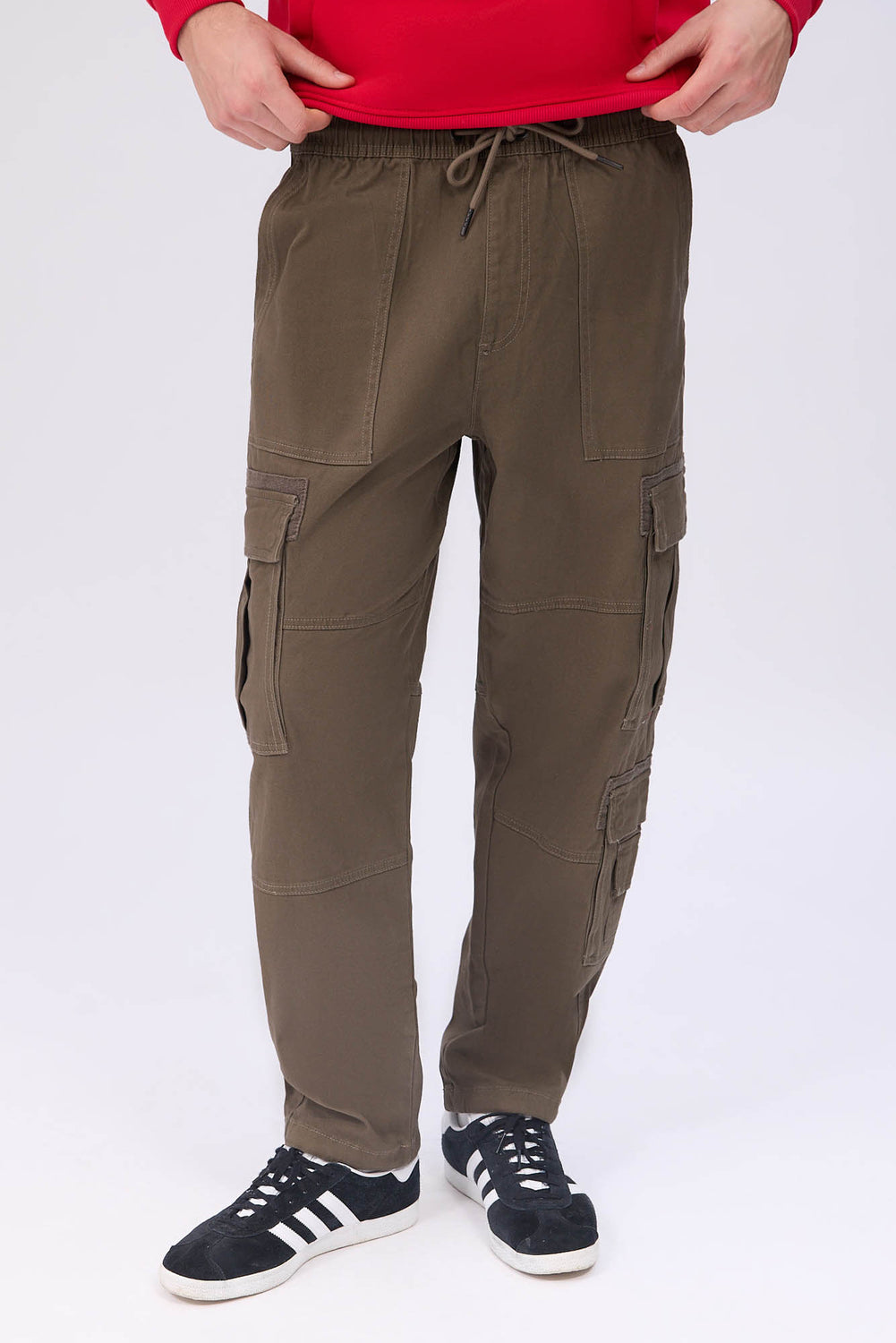 Pantalon cargo en sergé Arsenic homme Pantalon cargo en sergé Arsenic homme