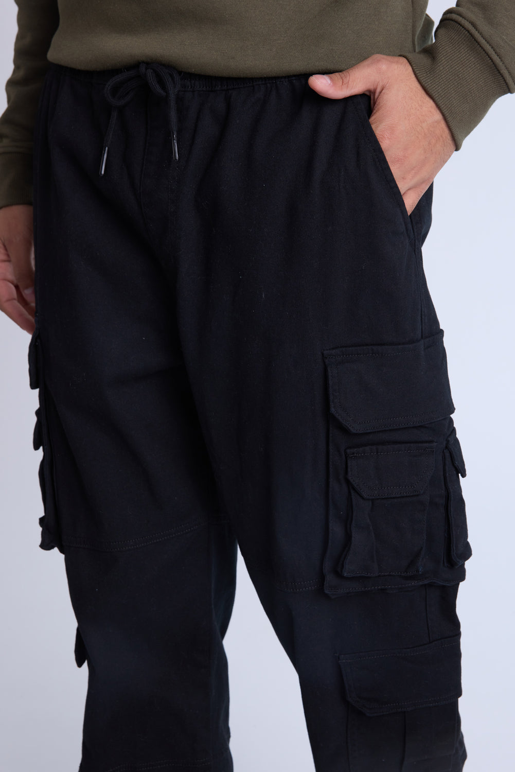 Pantalon cargo en sergé Arsenic homme Pantalon cargo en sergé Arsenic homme