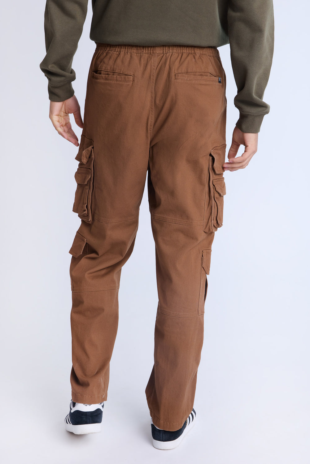 Pantalon cargo en sergé Arsenic homme Pantalon cargo en sergé Arsenic homme