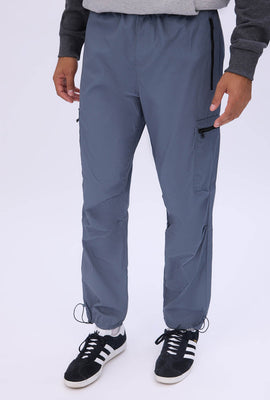 Arsenic Mens Poplin Zipper Cargo Pant