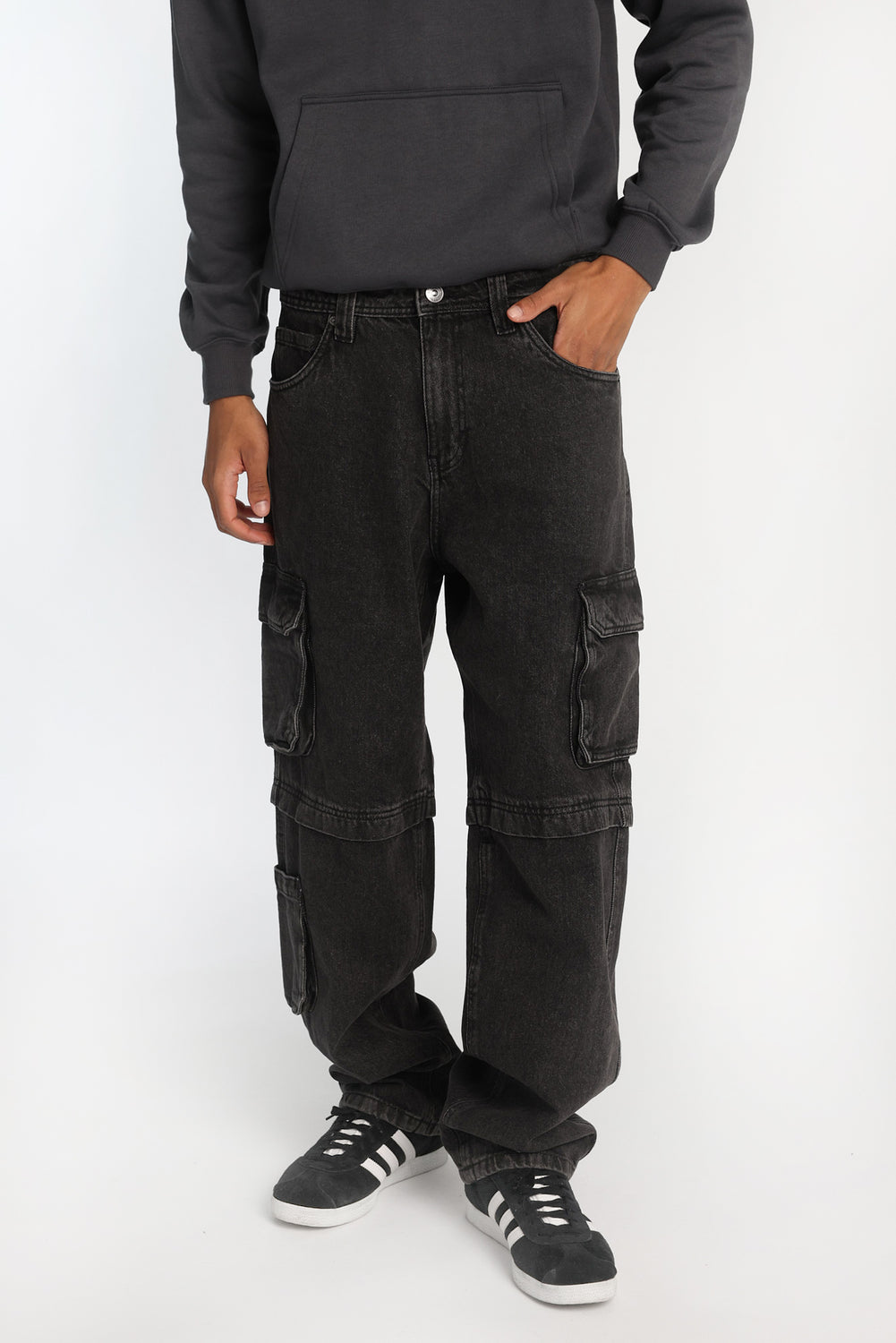 Faux Convertible Cargo Jeans Faux Convertible Cargo Jeans