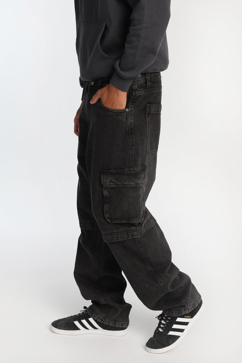 Faux Convertible Cargo Jeans Faux Convertible Cargo Jeans