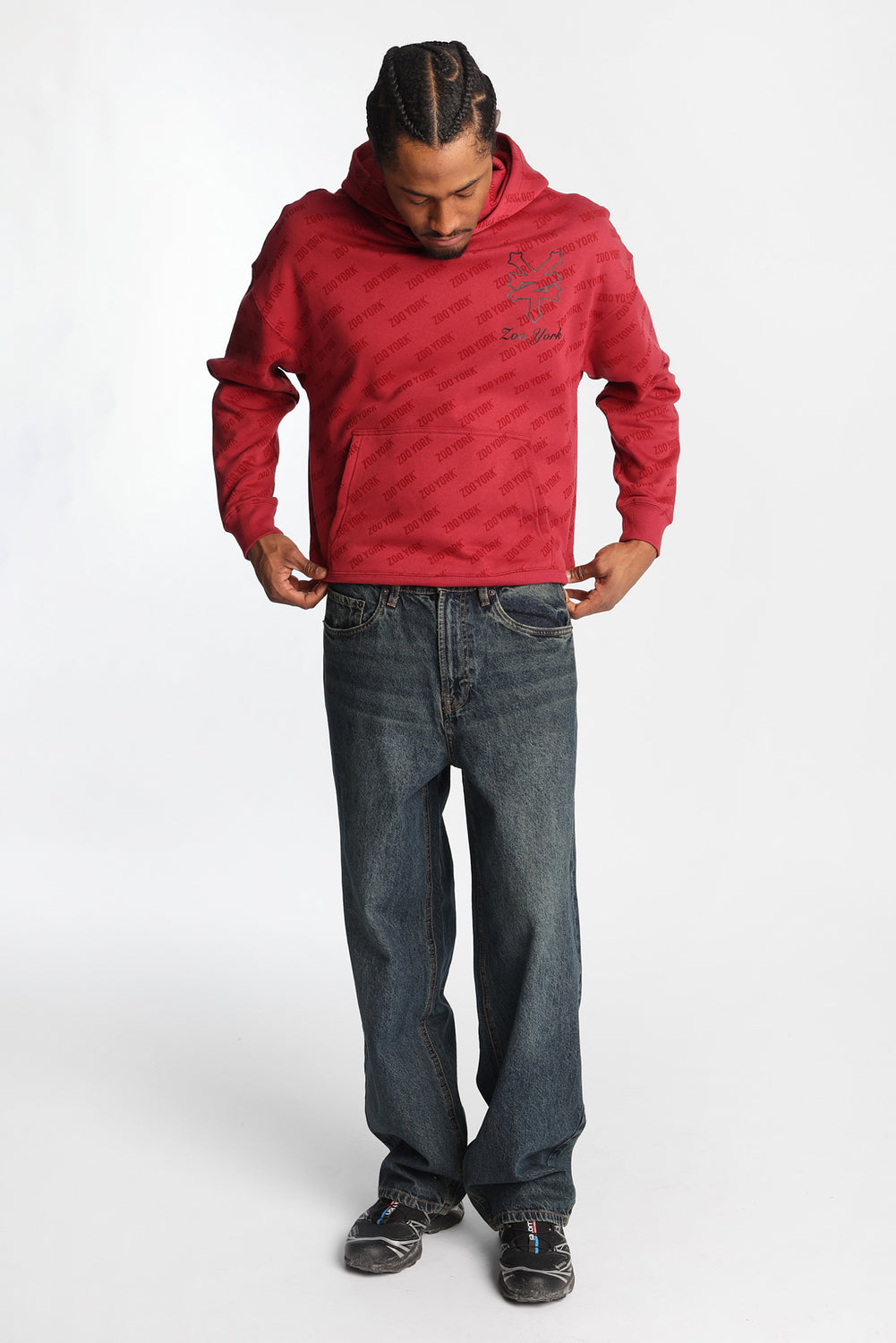 Jean ample délavé foncé Jean ample délavé foncé