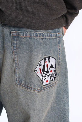 Baggy Skater Embroidered Jeans