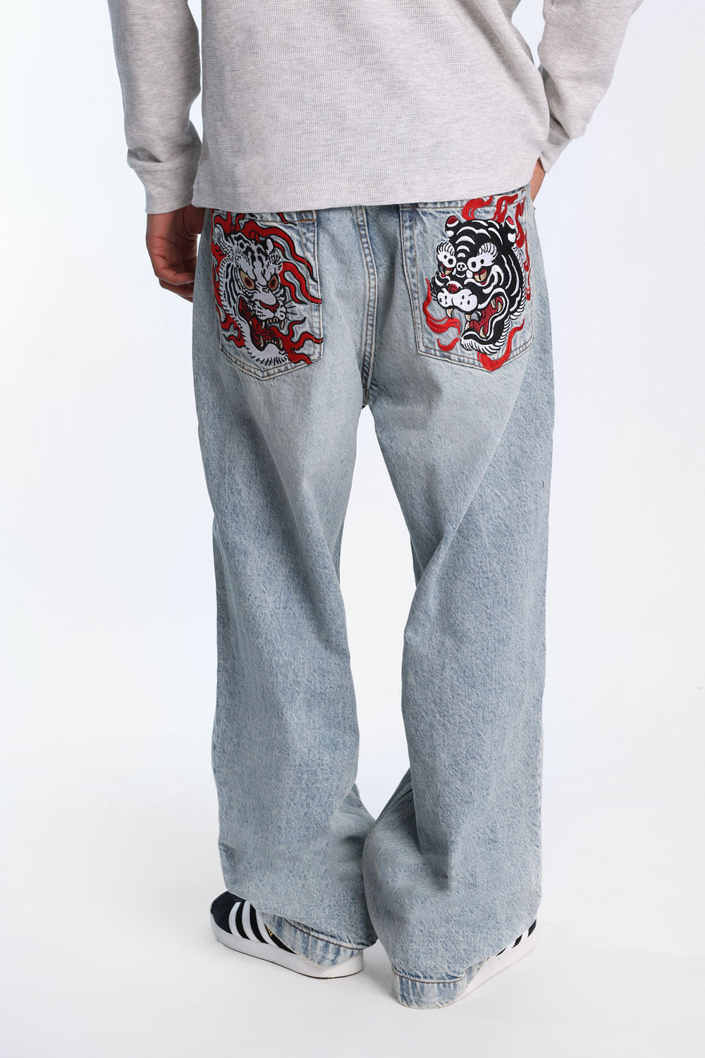Baggy Skater Embroidered Jeans Baggy Skater Embroidered Jeans