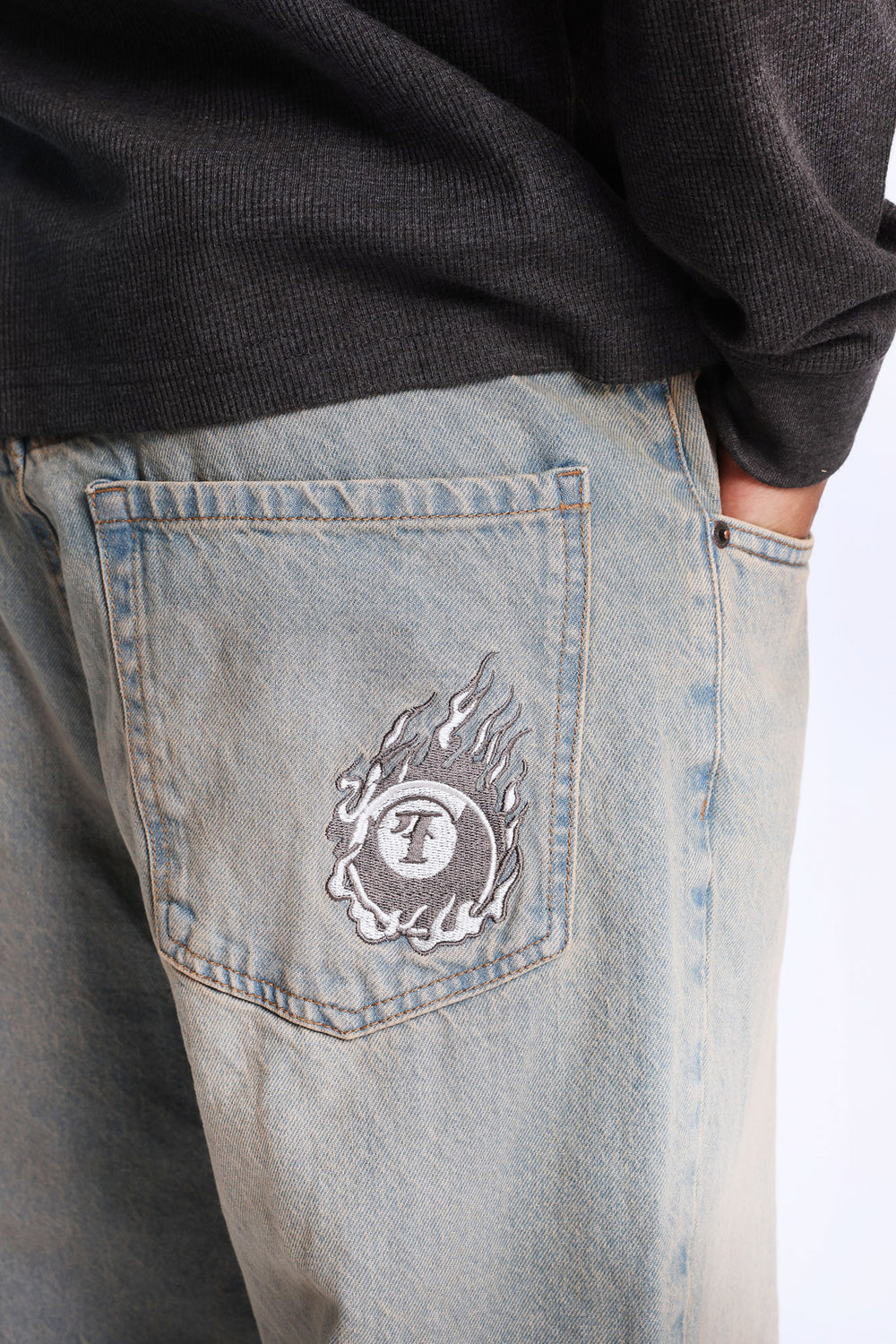 Baggy Skater Embroidered Jeans Baggy Skater Embroidered Jeans