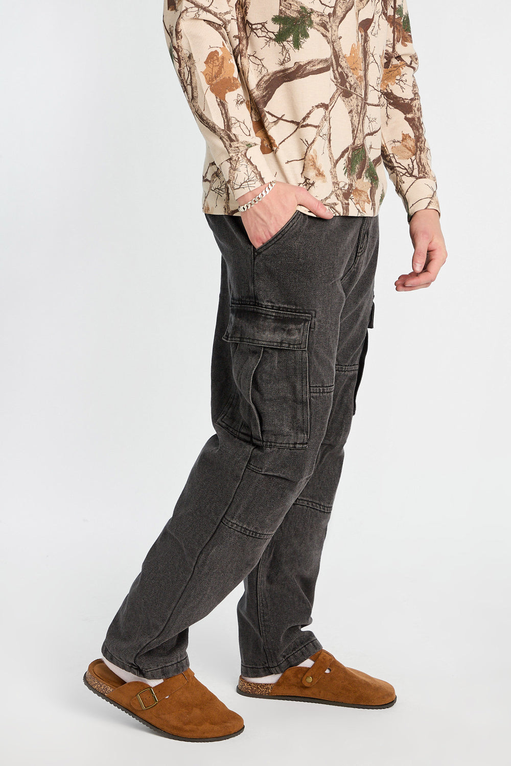 Basic Black Cargo Jeans Basic Black Cargo Jeans