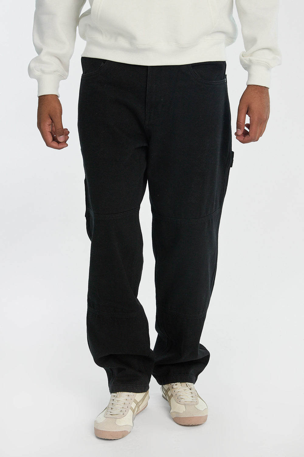 Mens Cut & Sew Black Carpenter Jeans Mens Cut & Sew Black Carpenter Jeans