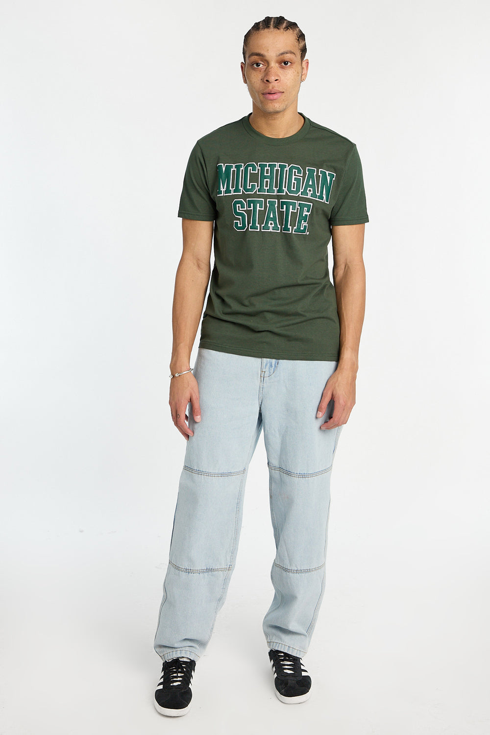 Jean de charpentier délavé clair homme Jean de charpentier délavé clair homme