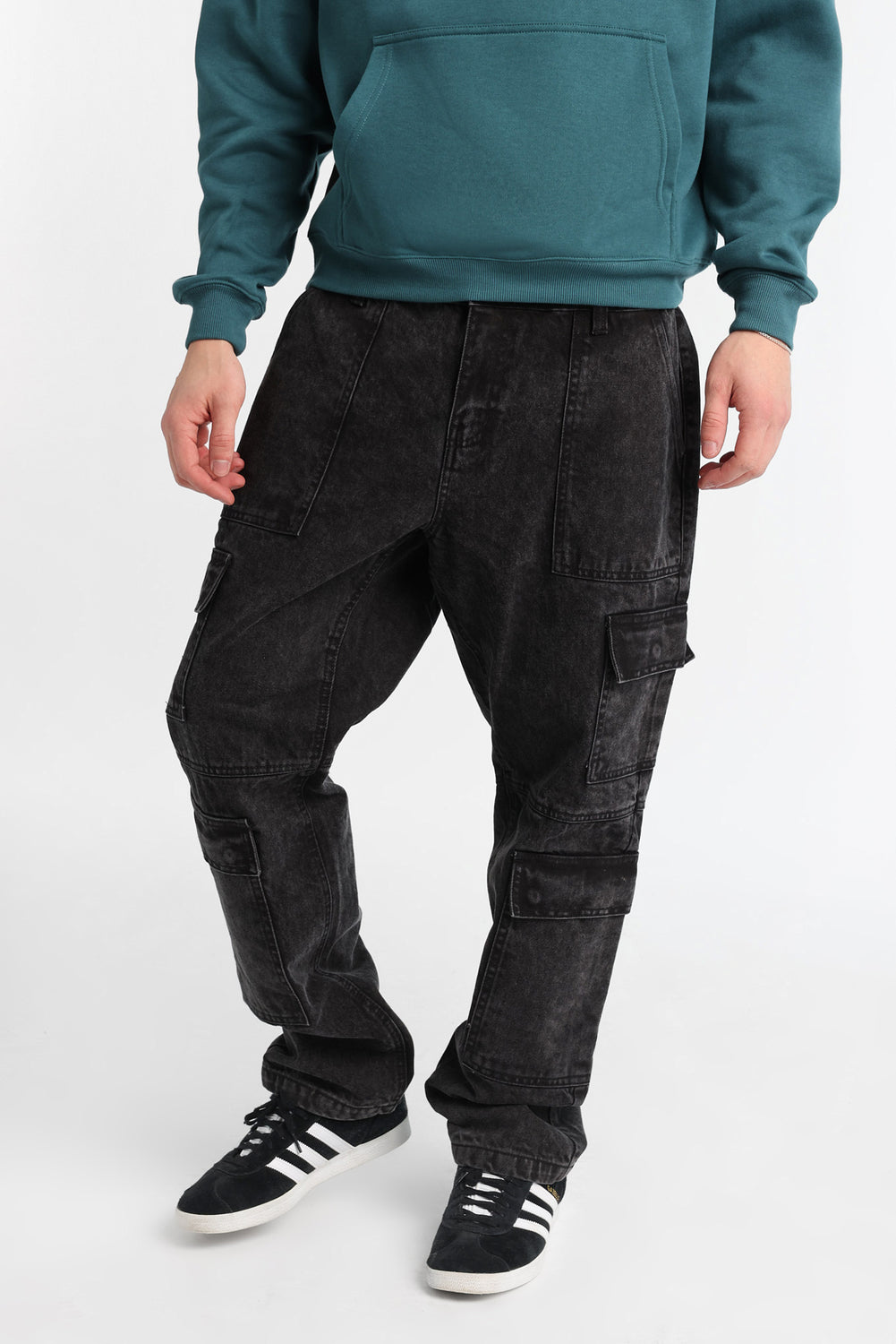 Black 4-Pocket Cargo Jeans Black 4-Pocket Cargo Jeans